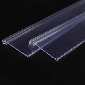 Supermarket Shelf Label Strip Transparent Card Strip Pharmacy Flat Plastic Strip Price Label Price Tag Strip