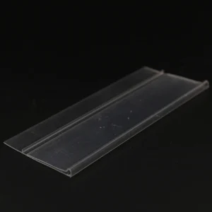 Supermarket Shelf Plastic Price Data Strip Label Holders Tag Holders Sign Holders for Flat Surface with Adhesive Tape