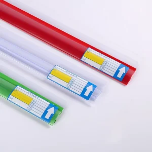 Supermarket Shelf Price Tag Transparent Pharmacy PVC Card Price Tag Shelf Label Wood Plastic Price Tag