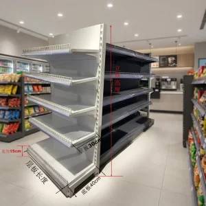 Supermarket Shelf Retail Shelves 5 Tier Grocery Store Display Stand Customized Shelving Display Rack Convenience Store