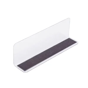 Supermarket Shelf Separator Display PVC Magnetic Divider L-Shaped Plastic