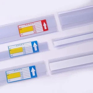 Supermarket Shelves Adhesive Strips Label Strips Transparent Card Strips Pharmacy Flat Plastic Strips Price Strips
