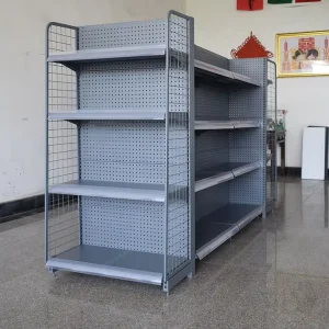 Supermarket Shelves Light Duty Metal Retail Display Rack For Grocery Convenience Store Shop