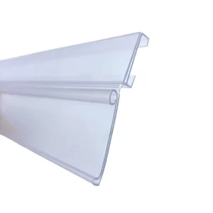 Supermarket Shelves Plastic Strips PVC Price Tags Transparent High Edge Insertion Card Labels Label Holder Food Grade