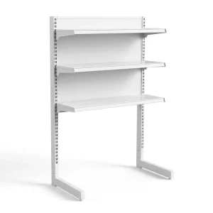 Supermarket Shelves Rack 3 Tier Above Cooler Display Shelf Cold Roll Steel Gondola Shelving for Retail Grocery