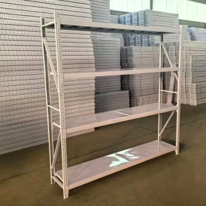 Supermarket Shelves Single And Double Sided Display Racks Iron And Metallic Lightweight Light Duty For Store Usage
