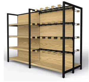 Supermarket Shelves with Adjustable Multi Layers Eco Friendly Material Customizable Size and Color Commercial Display Rack