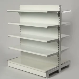 Supermarket Shelving Heavy Duty Steel Supermarket Rack Freestanding Customizable Size Powder Coated Finish