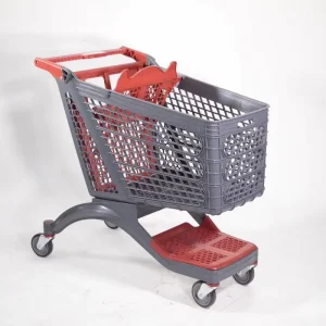 Supermarket Shopping Cart Plastic Folding Grocery Cart Trolley Supermarket Grocery Shopping Cart