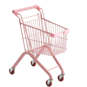 Supermarket Shopping Cart With Wheels Universal Wheels Children Can Sit
