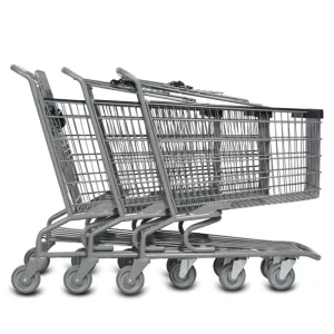 Supermarket Shopping Trolley Cart Portable Folding Shopping Cart