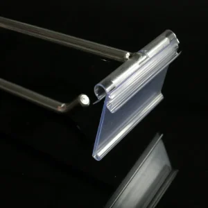 Supermarket Small Plastic Sign Holder for Hanging