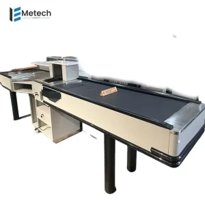 Supermarket Stainless Steel POS Cash Register Checkout Counters for Efficient Countertop Transactions