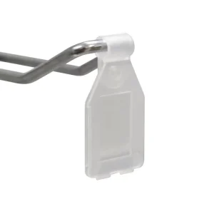 Supermarket Store Swing Tag Sign Label Holder Clear PVC for Wire Shelf for Hooks Small Plastic Tag
