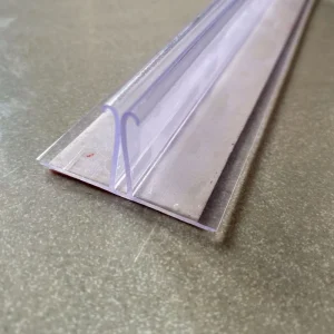 Supermarket Supplies Canteen Exclusive Soft Tooth PVC Plastic Profile Price Tag Clip Supermarket Card Holder Transparent Fixed