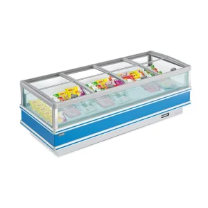 Supermarket Top Open Island Type Display Fridge Freezer for Frozen Food