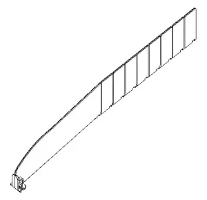 Supermarket Transparent Displaying Plastic Shelf Divider for Goods