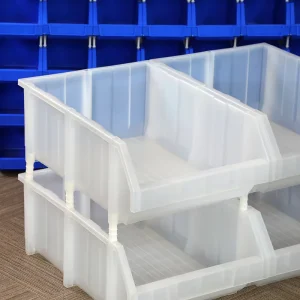 Supermarket Warehouse Storage Bin Stack Plastic Clothing Parts Shelf Picking Bins