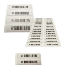 Supermarket White Insertable AM DR Label Security Label A-009