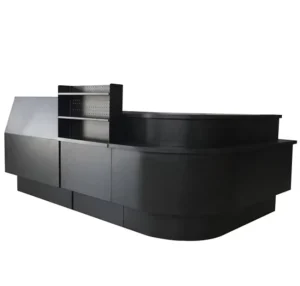 Supermarket and Convenience Store Equipment Cashier Counter Table Designs Check Out Counter