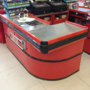 Supermarket and Convenience Store Practical Cashier Desk Efficient Checkout Counter for Convenience Stores