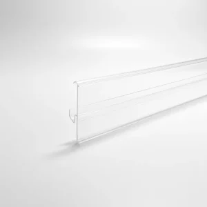 Supermarket and Warehouse Supply Clear White and Black PVC Adhesive Label Holder Label Shelf