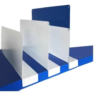 Supermarket&Other Store Used Plastic Shelf Dividers Retail L shape Adjustable Shelf Pusher Dividers