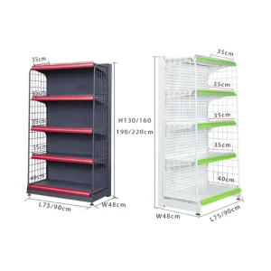 Supply Double-sided Storage Shelving Retail Store Shelf Supermarket Gondola Shelving Display Shelf