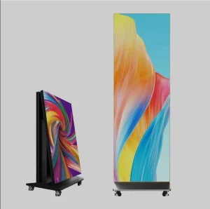 Support USB WIFI 4G Portable Indoor Floor Standing P1.86 P2 P2.5 P3 Poster LED Display Indoor Foldable Display