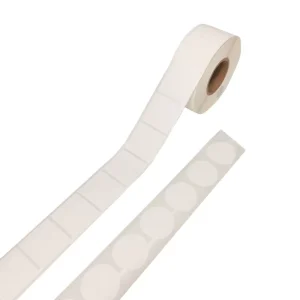 Synthetic Label Barcode Customized Design Permanent Acrylic Adhesive USB Cable Flag Fold Central Cable Labels