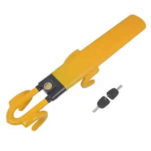 T-Shaped Retractable Anti Theft Safety Lock for Steering Wheels Self Defense Security Device with 3 Keys Cross Border Accessory