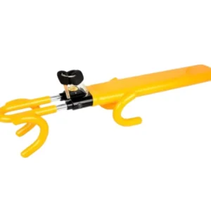 T shaped Retractable Steel Anti Theft 62cm Steering Wheel Lock Self Defense Security Device with 2 Keys Cross Border Accessory