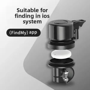 T01 Plastic Bicycle Bell Anti Loss Device Anti Theft for Finder Global Precision Location IOS Compatible