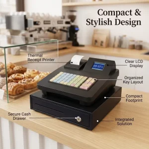 T2MINI Desktop Store Supermarket Desktop Cash Register Restaurant Cashier Supporting Money Box