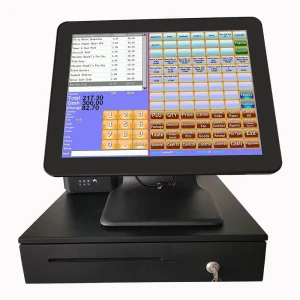 T86C 15″ Touch Windows Pos Hardware POS Terminal POS Machine POINT of SALE With Customer Display printer WIFI