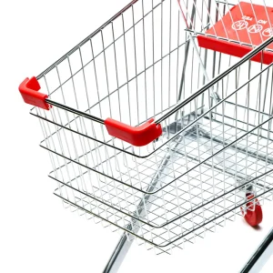 TLC1189 Heavy Duty Shopping Cart Retail Shopping Trolley with Rust Resistant Frame & Safety Seat