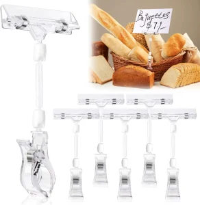 Table Number Holders Price Tag Card Clamp Advertising Paper Display Racks Pop Clip