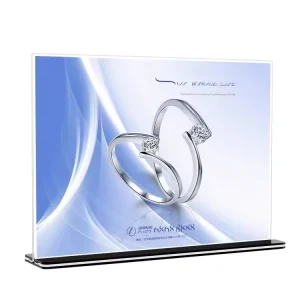 Tabletop A3 A4 A5 A6 Acrylic Display Board T Shape Acrylic Sign Holder Menu Display Stand