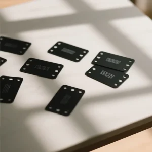 Tag Shrink Nameplate Identification Traffolyte PVC Color-Coded Electrical Custom Labeling Sign Tags Engraving Machine ID Tag