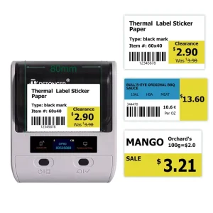 Thermal Barcode Price Label Pharmacy Supermarket Shelf Label Sticky and Non-sticky