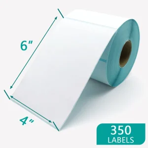 Thermal Label For Supermarket Use 100*150*240pcs Thermal Paper Labels Roll For Packaging Barcode Recognition