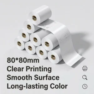 Thermal Paper Roll 80x80mm BPA Free For POS Terminal Cash Register System Supermarket Printer Receipt Rolls