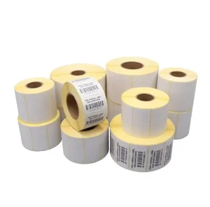 Thermal Transfer Blank Self-Adhesive 100% Pure Wood Pulp Barcode Label Stickers for Supermarkets & Retail Stores