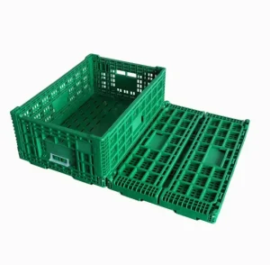 Thickened Folding Basket Plastic Turnover Box Fruits and Vegetables Supermarket Logistics Cold Chain Transportation Basket