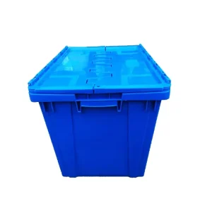 Thickened Plastic Turnover Box with Lid Universal Packaging Box for Express Delivery Plastic Basket