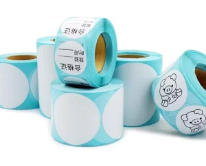 Three proof Thermal Self Adhesive Waterproof Oil Resistant Barcode Printing Labels 30 100mm Shape for Industrial Supermarket Use