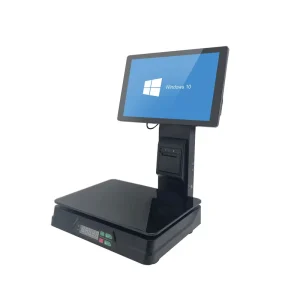 Touch Screen Capacitive 10 Point Checkout Weighing Scale Double Screen PC Android Windows OS Wi Fi 6 4GB 8GB 16GB Memory 15.6″