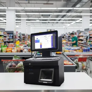 Touch Screen POS Terminal All in One Cash Register Cost Effective & Multifunctional for Supermarket Daily Cashier Work
