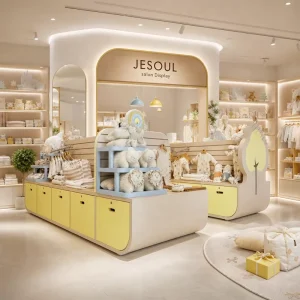 Toy Display Shelf Baby Store Display Baby Clothing Rack Kids Store Fixture Nursery Display Baby Product Shelf Custom Kids Furnis