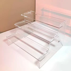 Transparent Acrylic Display Rack Household Desktop Step Doll Figurine Storage Rack Jewelry Rack